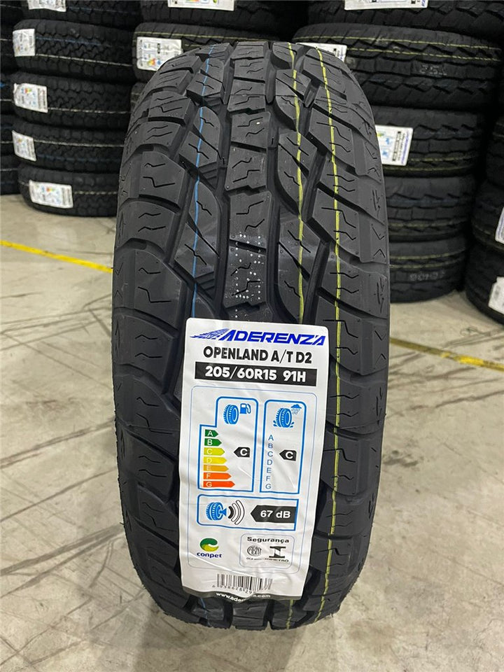 Pneu Aderenza 205/60R15 AT Aro 15 Openland D2 91H - ADERENZA - 174599 - Clube da Borracha